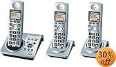 Panasonic Dect 6.0 Series 3 Handset Cordless Phone System with Answering System (KX-TG1033S)