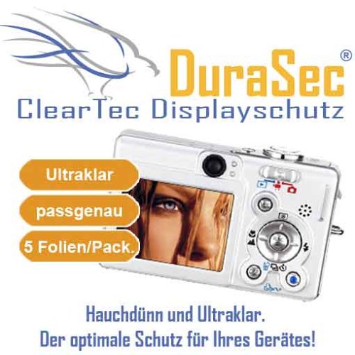 Zubeh&ouml;r: 5 x DuraSec ClearTec Displayschutzfolie f�r BenQ DC C540