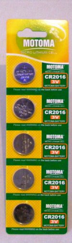 Camcorder: CR2016 / CR 2016 / 5er Packung Lithium Batterien Motoma
