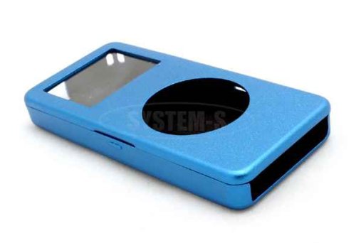 Festplatten: System-S Alu Metal Case Apple iPod Nano in blau
