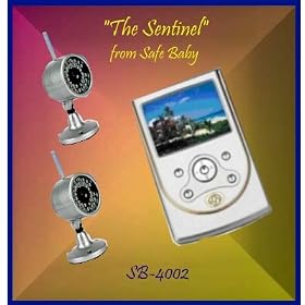 Amazon.com: "Home Sentinel" 3.5" Portable Two Camera Monitor System From Safe Baby: Baby from amazon.com