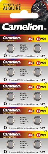 Elektronik und Foto: AG6 / LR69 / 370 / SR920 10er Blister Alkaline Uhrenbatterien Camelion