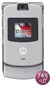 Motorola RAZR V3 Unlocked Cell Phone with Video Player--International Version with No Warranty (Silver)