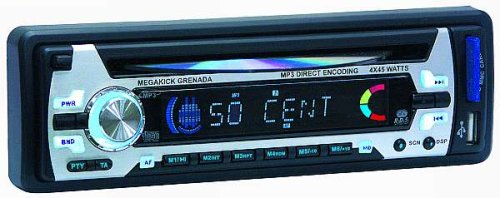 MP3 Player: Megakick Grenada CD / MP-3 Autoradio mit USB und SD+MMC Cardreader 4 x 45Watt