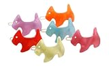 France luxe Mini Scotty Dog on Tige Boule - Nacro Brights