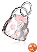 Sterling Silver Pink Handbag Charm