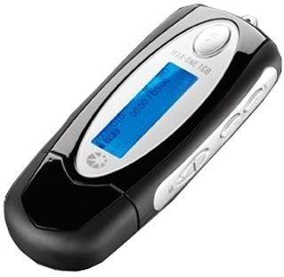 MP3 Player: Maxfield Max-One Tragbarer MP3-Player 1 GB mit FM-Radio schwarz