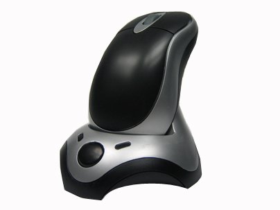 Audio und Video: USB 3-Tasten-/Wireless Maus/optical+Scrollrad in schwarz inkl. Ladestation f�r die Funkmaus