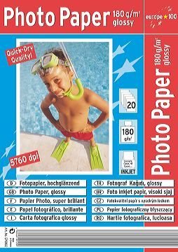 Festnetztelefone: Fotopapier glossy A4 180g ws 20Bl