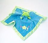 Adorable Blue Frog Toad Security Blanket With Attached Plush Frog For Baby Or Toddler