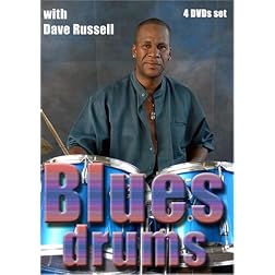 Blues drumming techniques and musicianship with Dave Russell 4 DVDs set