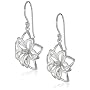 Sterling Silver Open Double Flower Earrings