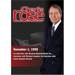 Charlie Rose with Boutros Boutros-Ghali; Richard Avedon; David Herbert Donald (November 1, 1995)