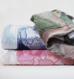 Little Giraffe - Velvet Chenille Fatigue Blanket - Pink Combo for Baby Girl