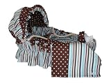 Wendy Anne Cotton Moses Basket - "Owen"