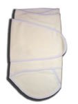Miracle Blanket - Beige with Lavender Trim