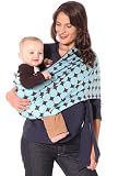 Peanut Shell Mod Blue Chocolate Dot Sling-Small (2-4)
