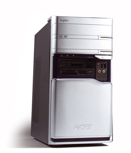 Elektronik und Foto: Acer Aspire E700 Desktop-PC (Intel Core 2 Quad, 2 GB RAM, 500 GB HDD, DVD+- RW DL, nVidia GeForce G 8800 GTS, Vista Home Premium)