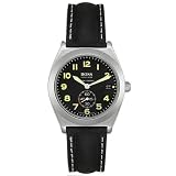 Hugo Boss Unisex Black Leather & Dial Watch 11151302/6346A