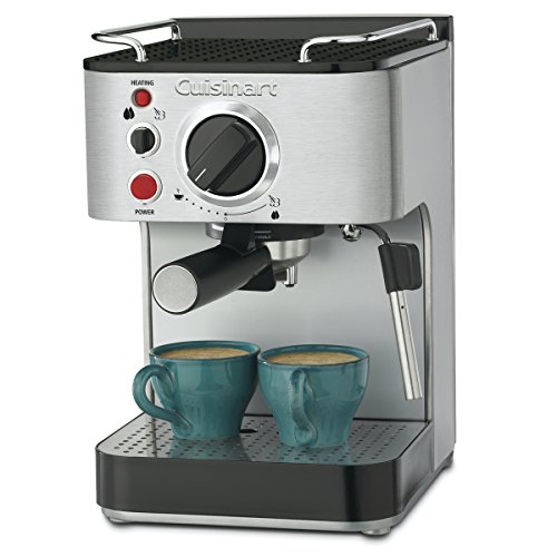 Cuisinart EM-100 1000-Watt 15-Bar Espresso Maker, Stainless Steel