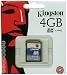 Kingston 4 GB SDHC Class 4 Flash Memory Card SD4/4GB