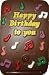 Happy Birthday Sweet Greeting Dark Chocolate Card