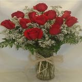 One Dozen Premium Red Rose Bouquet