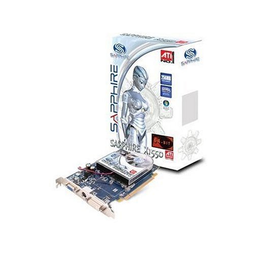 Speicherkarten: RADEON X1550 256MB SAPPHIRE DDR2 VGA TVout DVI 128bit aktiv LiteRetail