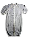 Little Mish Baby - Newborn Baby Boys Convertible Gown, Indigo Blue (Size 6Months)