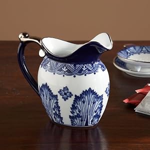 The Bombay Company Store: Grace Blue and White Creamer