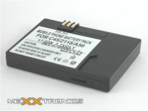 Elektronik und Foto: Akku f�r Siemens A50 passgenau, Li-Ion, Lithium-Ionen, 1500 mAh Ersatz-Akku, Accu, Ersatzakku, Handy