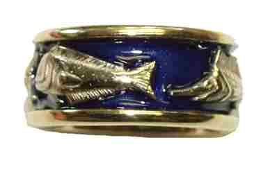 Reyes del Mar 14K Gold Wedding Band Ring