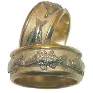 Reyes del Mar 14K Gold Wedding Band Ring