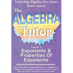 Algebra Tutor-Exponents Vol 5