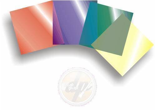 Festnetztelefone: Farbfolienset 19x19cm, vier Farben