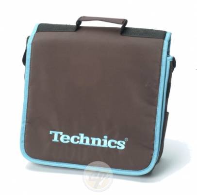 TV Ger&auml;te: Technics LP Courier Bag 25 braun/tuerkis