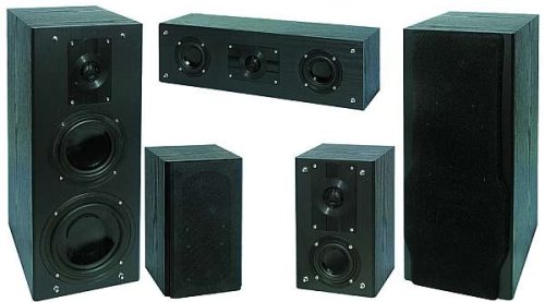 MP3 Player: McVoice HCS-40 Home Cinema Set - Surround Lautsprecher Set mit 500 Watt Gesamtleistung - SCHWARZ