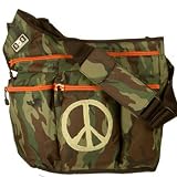 Diaper Dude Designer Diaper Bag Camouflage with Peace