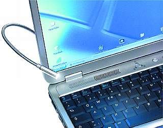 MP3 Player: McFun Laptop / Notebook - Leseleuchte mit 1x LED - USB Anschlu�, Schwanenhals chrom