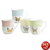 Lenox Butterfly Meadow Mugs, Set of 4