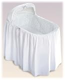 Bassinet Bedding White Eyelet Liner Set Standard