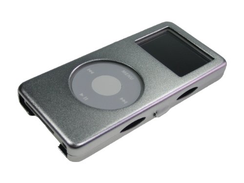 Festplatten: Silber Metal Case f�r iPod Nano 1. Generation inkl. Umh�ngeband und Displayschutzfolie