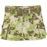 belted cargo skort
