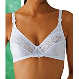 DORINA BH m. floraldessinierter Raschelspitze, Farbe: weiss