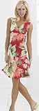 Misses Caribbean Joe Floral Halter Dress