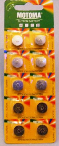 MP3 Player: MOTOMA AG13 / LR44/357/Sr44 Knopfzellen10er Blister
