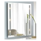 Tchibo Wandspiegel mit satinierten Glasstreifen 60 x 53 cm