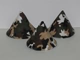 The Peepee Teepee for the Sprinkling WeeWee: Green & Brown Camouflage Five per Package