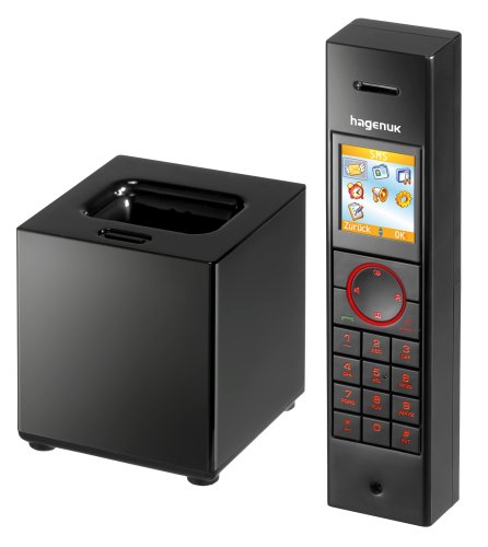 Heimkinosysteme: Hagenuk Stick schwarz, Schnurloses Design-DECT Telefon