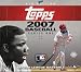 2007 Topps Baseball Cards Series 1 Jumbo Hobby Box (10 packs per box, 50 cards per pack) - 1 Autograph & 1 Memorabilia Card Per Box